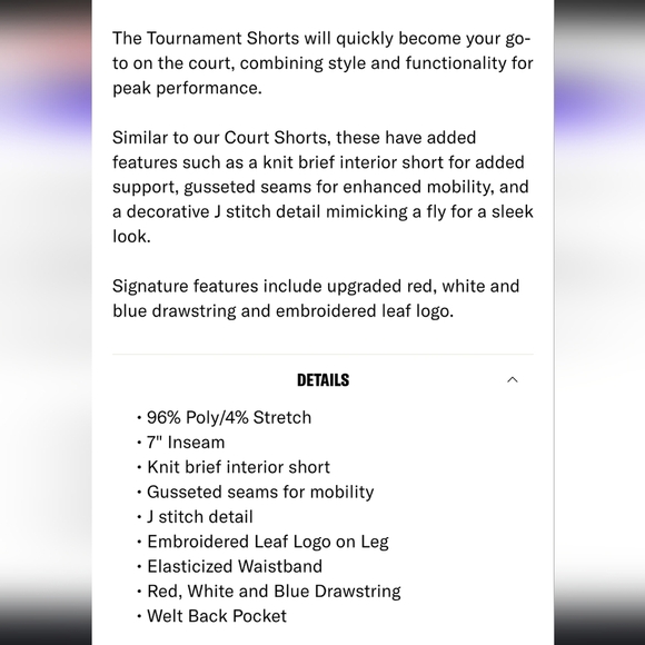 BOAST Men's Tournament Shorts White With Red Leaf Size Large NEW - Picture 3 of 5